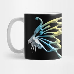 Wolf and butterfly 3d super soft blend drawing cute cool colorful Mug